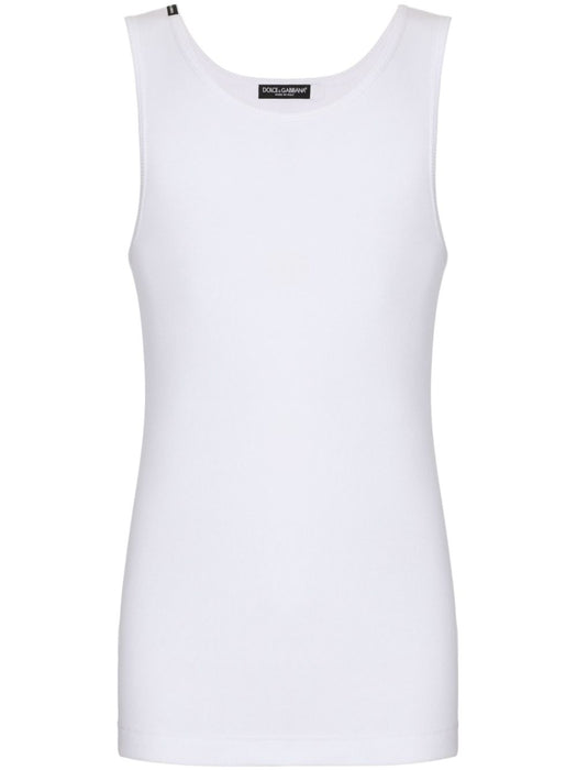 cotton tank top G8QG9T FU7AVW0800 DOLCE & GABBANA 