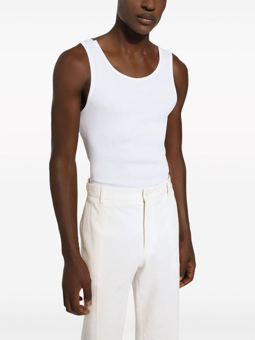 cotton tank top G8QG9T FU7AVW0800 DOLCE & GABBANA 
