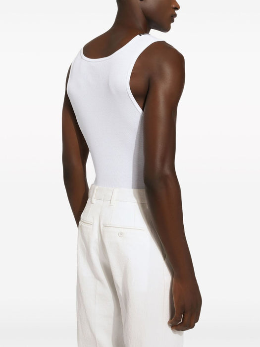 cotton tank top G8QG9T FU7AVW0800 DOLCE & GABBANA 