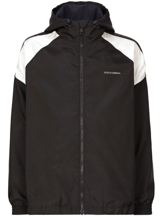 logo-print hooded windbreaker G9ARWT FUMO5B0665 DOLCE & GABBANA 