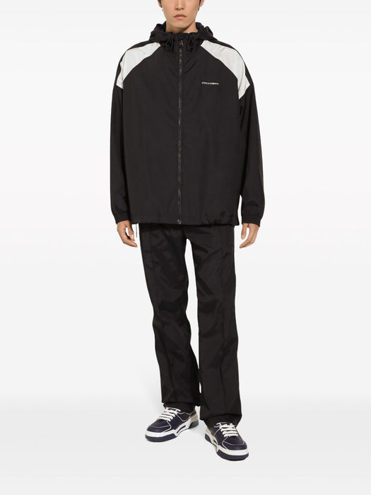 logo-print hooded windbreaker G9ARWT FUMO5B0665 DOLCE & GABBANA 
