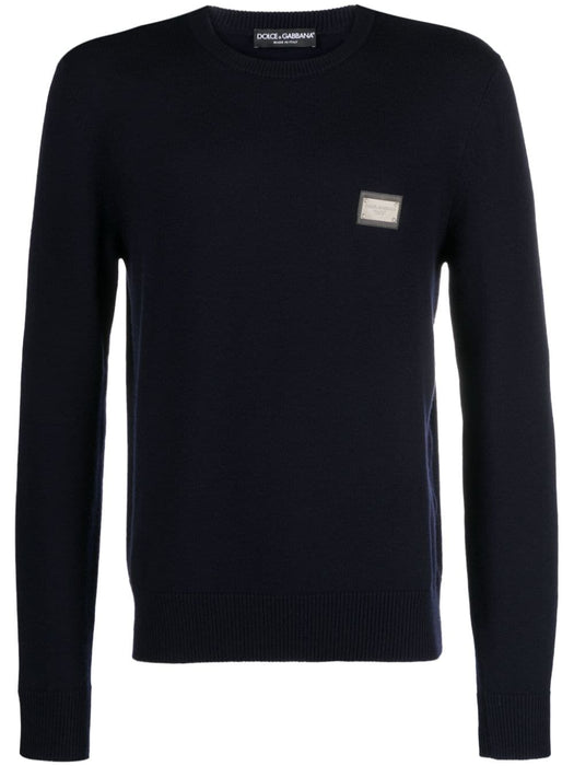 logo-plaque wool-blend jumper GXO39T JEMQ4B1622 DOLCE & GABBANA 