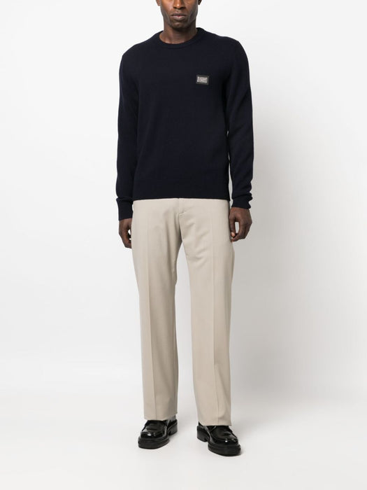 logo-plaque wool-blend jumper GXO39T JEMQ4B1622 DOLCE & GABBANA 