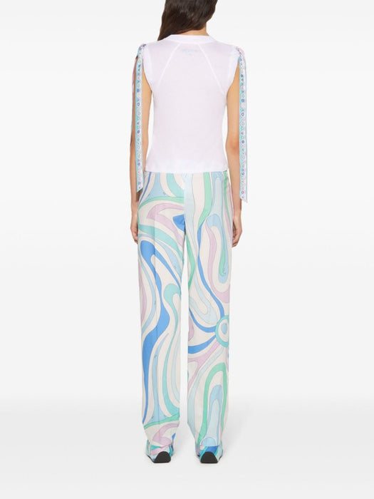 Marmo-Print cotton trousers 4HRT16 4H769004 EMILIO PUCCI 