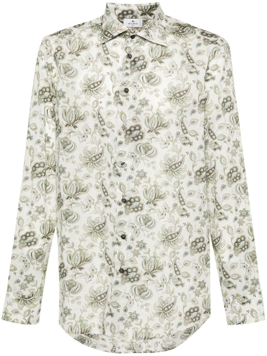 paisley-print cotton shirt MRIB0001 99SA537X0890 ETRO 
