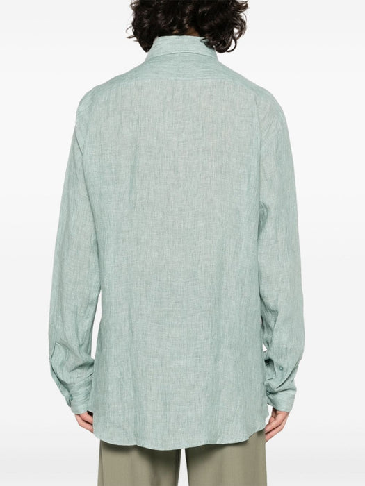 Pegaso-embroidered linen shirt MRIB0002 99TU3D6V8617 ETRO 