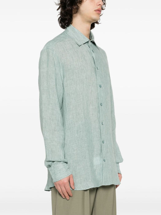 Pegaso-embroidered linen shirt MRIB0002 99TU3D6V8617 ETRO 