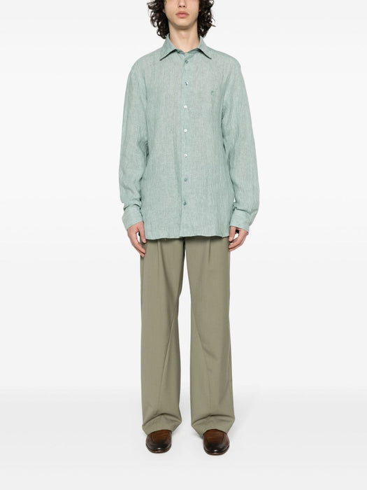Pegaso-embroidered linen shirt MRIB0002 99TU3D6V8617 ETRO 
