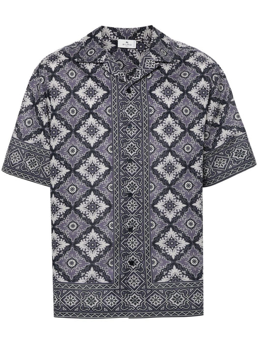 abstract-print cotton shirt MRIC0013 99SP554X0883 ETRO 