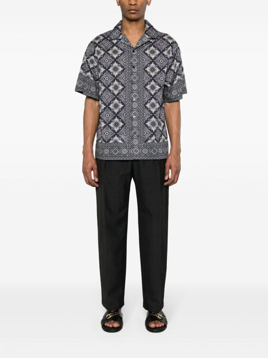 abstract-print cotton shirt MRIC0013 99SP554X0883 ETRO 