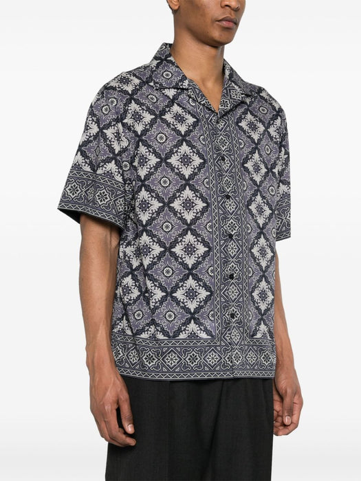 abstract-print cotton shirt MRIC0013 99SP554X0883 ETRO 