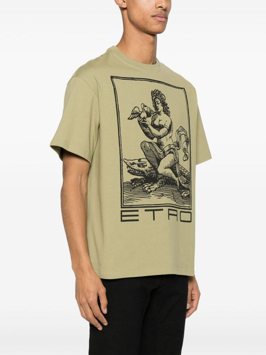 graphic-print cotton T-shirt MRMA0006 AJ201X0890 ETRO 