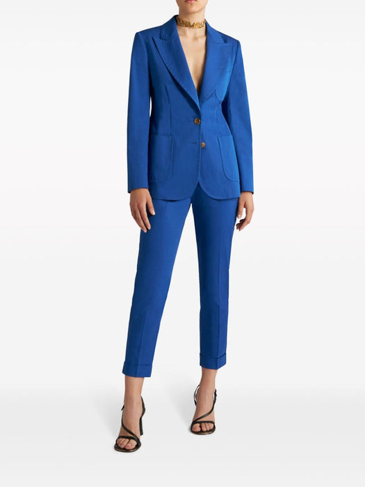 cropped stretch-cotton trousers WREA0002 99TUEG0B0232 ETRO 