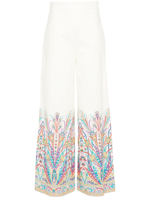 botanical-print trousers WREA0005 99SPE48X0800 ETRO 