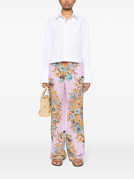 floral-print straight-leg trousers WREA0014 AK021X0875 ETRO 
