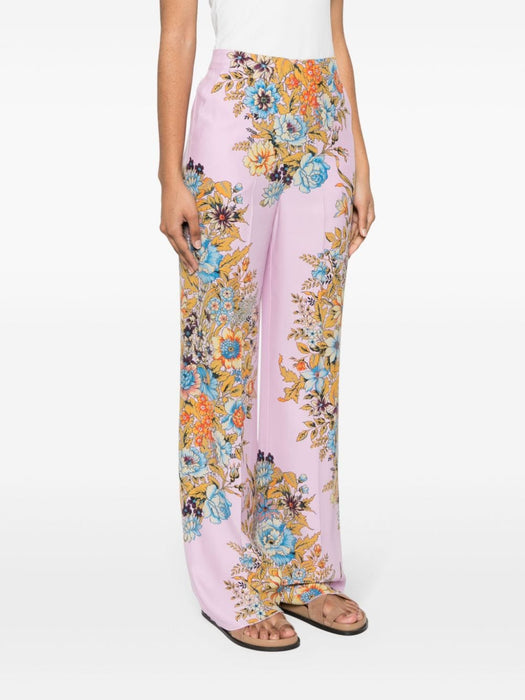 floral-print straight-leg trousers WREA0014 AK021X0875 ETRO 