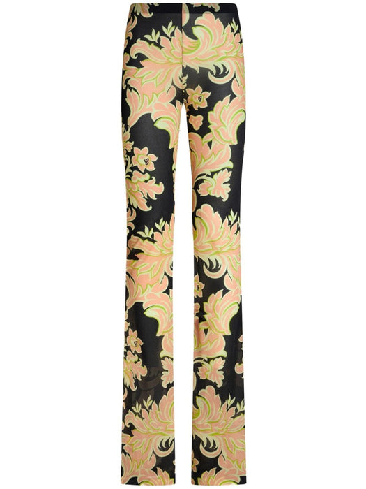 floral-print high-waisted trousers WREA0026 99IA416X0810 ETRO 