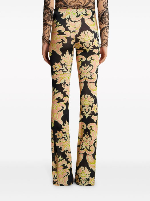 floral-print high-waisted trousers WREA0026 99IA416X0810 ETRO 