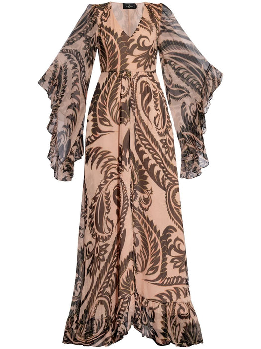 graphic-print silk maxi dress WRHA0146 99SA1C5X0870 ETRO 