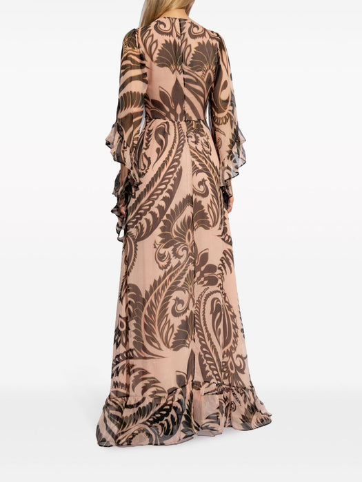 graphic-print silk maxi dress WRHA0146 99SA1C5X0870 ETRO 