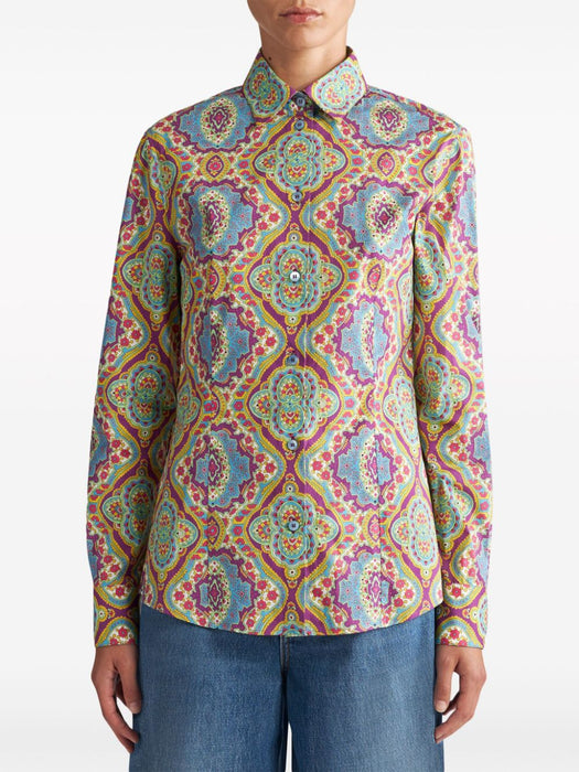 graphic-print cotton-blend shirt WRIA0020 99SAE86X0880 ETRO 