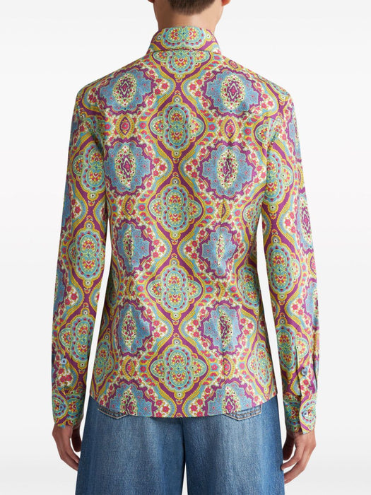 graphic-print cotton-blend shirt WRIA0020 99SAE86X0880 ETRO 
