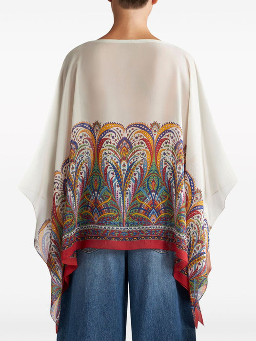 paisley-print silk tunic WRJA0027 AK027X0800 ETRO 