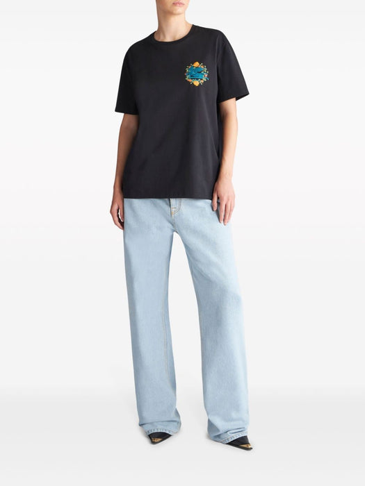 Pegaso-embroidered cotton T-shirt WRJB0006 AC036N0000 ETRO 