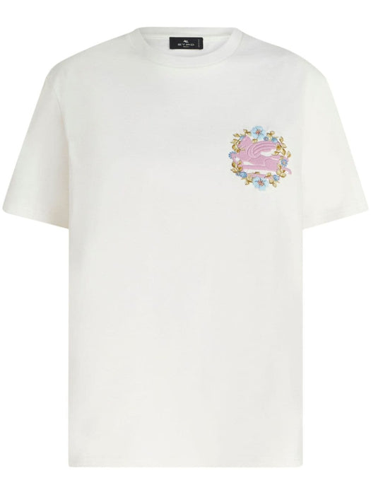 Pegaso-embroidered cotton T-shirt WRJB0006 AC036W0111 ETRO 