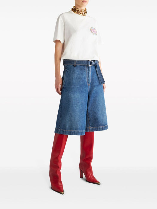 Pegaso-embroidered cotton T-shirt WRJB0006 AC036W0111 ETRO 