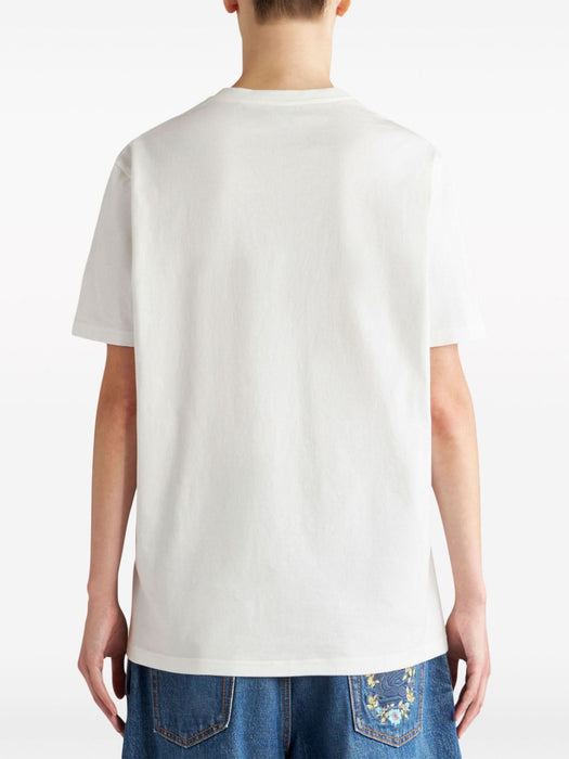 Pegaso-embroidered cotton T-shirt WRJB0006 AC036W0111 ETRO 