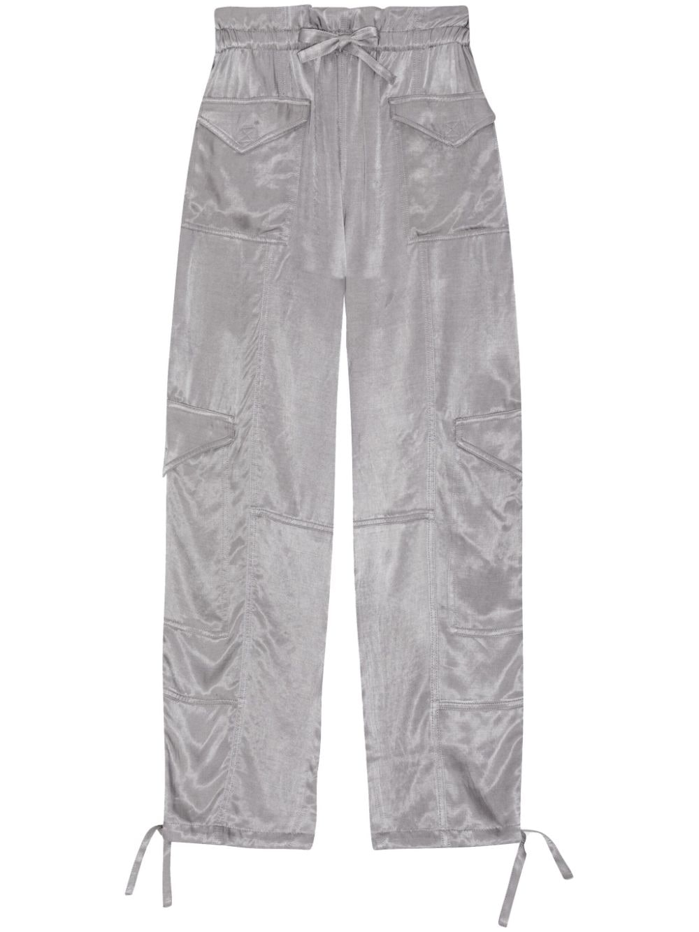 high-waist tapered-leg trousers F8609 523 GANNI 