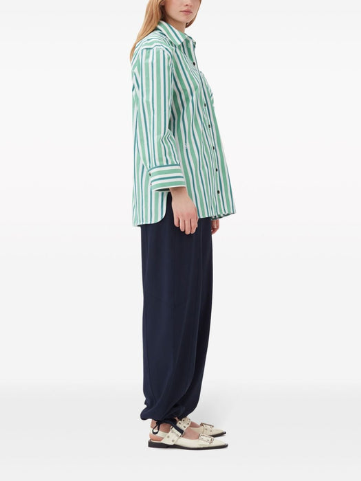 organic-cotton striped shirt F9022 879 GANNI 