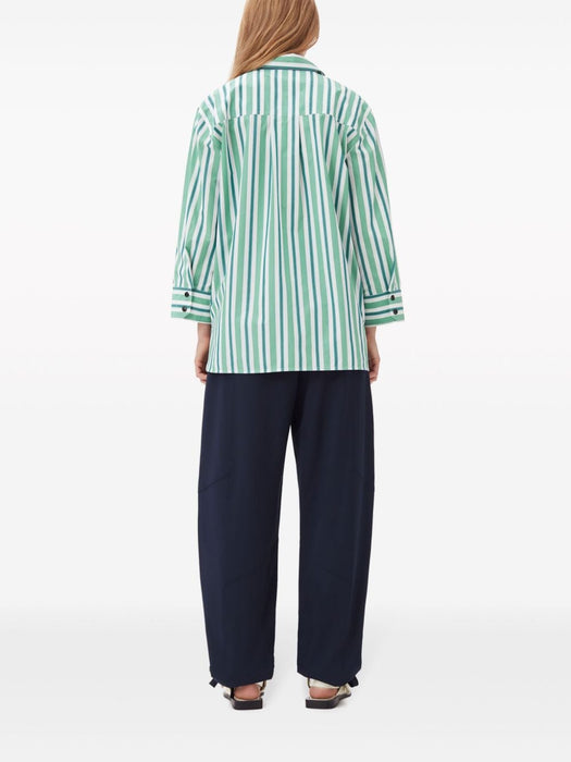 organic-cotton striped shirt F9022 879 GANNI 