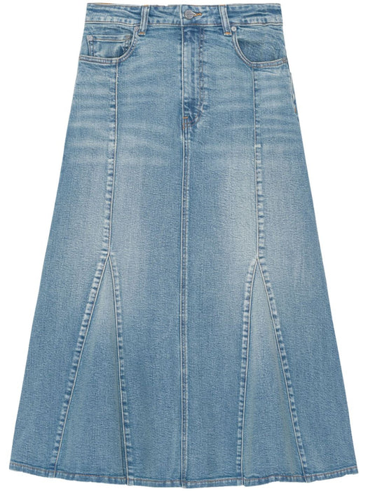 logo-appliqué denim skirt J1375 091 GANNI 