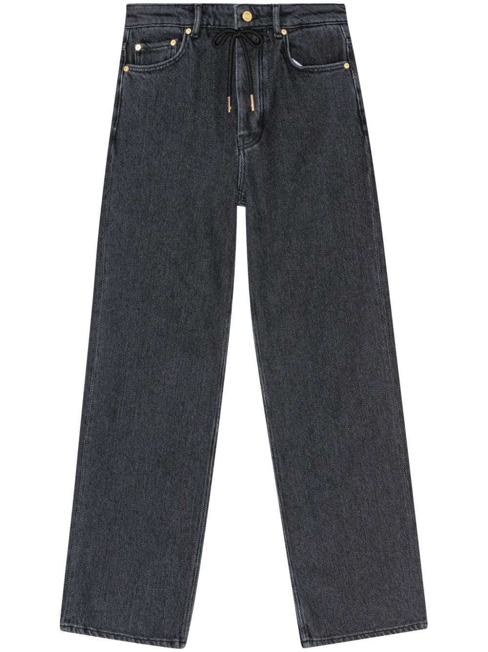 drawstring-fastening straight-leg jeans J1383 006 GANNI 