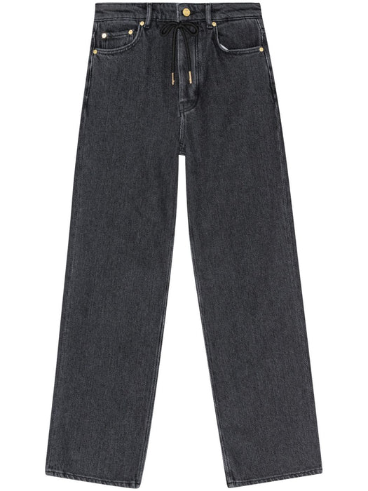 drawstring-fastening straight-leg jeans J1383 006 GANNI 