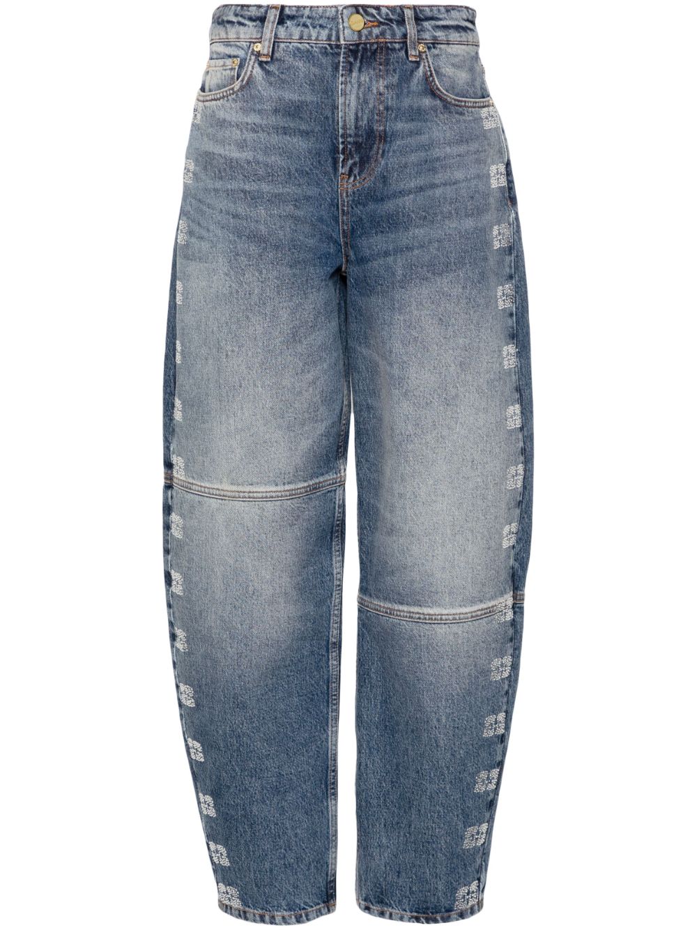 Stary high-rise tapered-leg jeans J1422 091 GANNI 