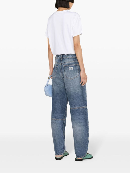 Stary high-rise tapered-leg jeans J1422 091 GANNI 