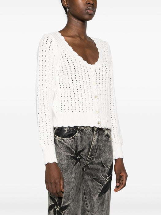 buttoned open-knit cardigan K2062 151 GANNI 
