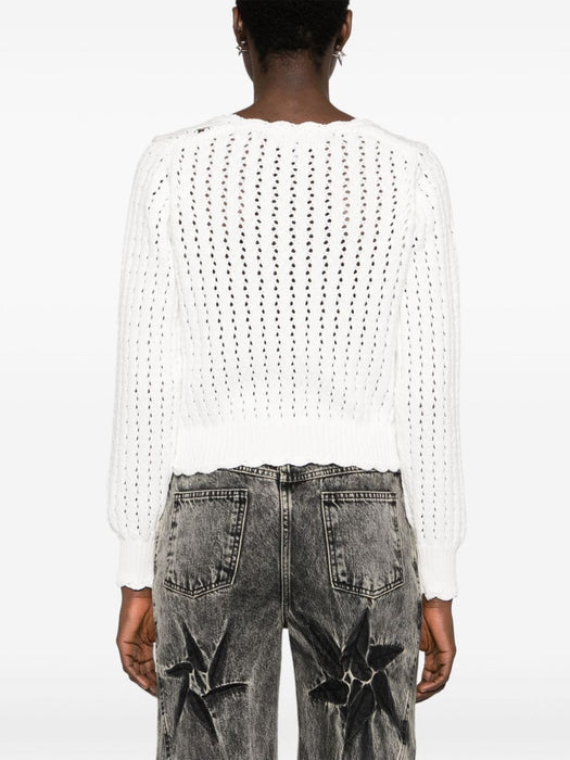 buttoned open-knit cardigan K2062 151 GANNI 