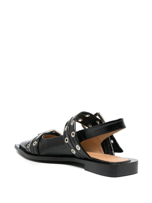 eyelet-detail slingback pumps S2312 099 GANNI 