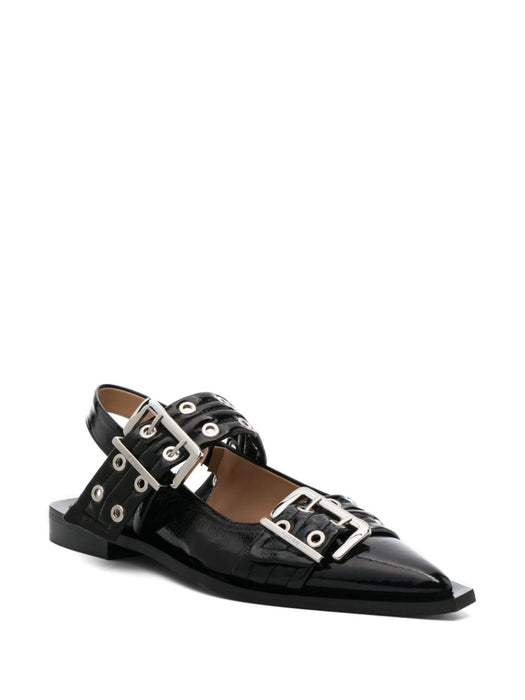 eyelet-detail slingback pumps S2312 099 GANNI 