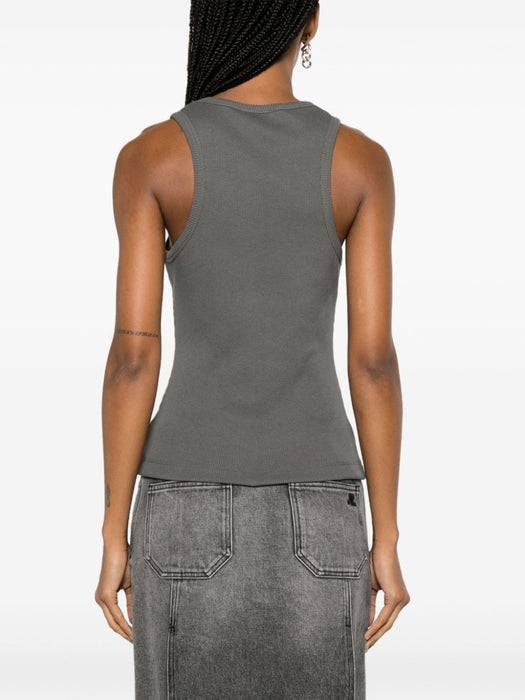 sun-print ribbed tank top T3782 490 GANNI 