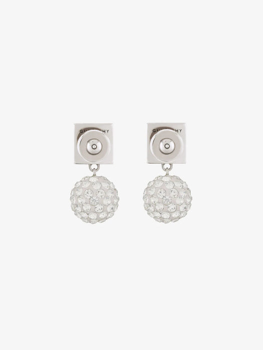 4G earrings in metal with crystals BF10VZF05M 040 GIVENCHY 