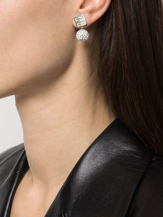 4G earrings in metal with crystals BF10VZF05M 040 GIVENCHY 