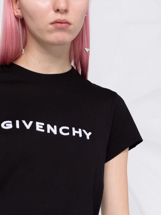 logo print T-shirt BW707Y3Z85 001 GIVENCHY 