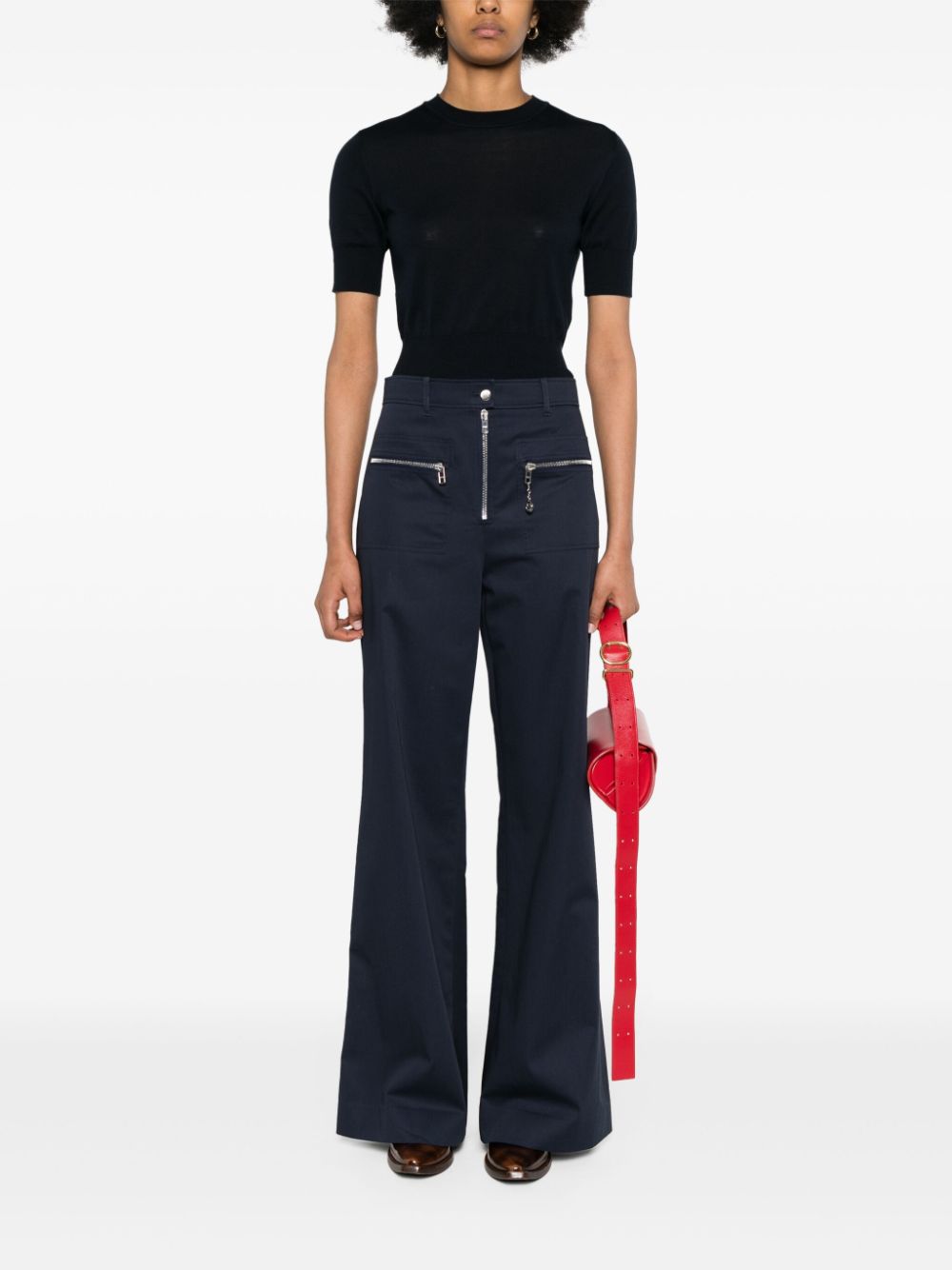 gabardine flared trousers 761384 ZAPJZ4474 GUCCI 