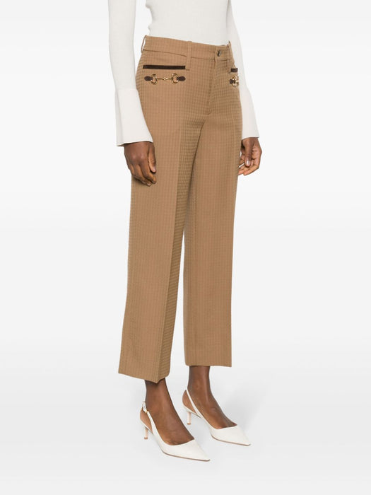 Horsebit-detailed tailored trousers 761385 Z8BO92451 GUCCI 