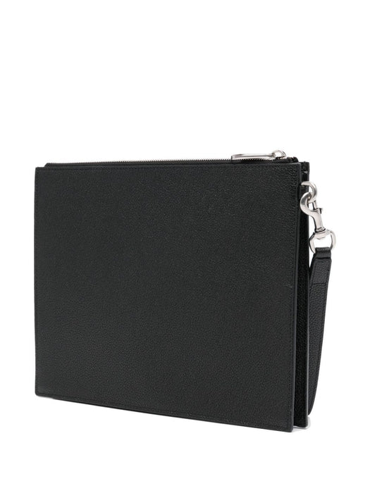inlaid-logo grained-leather clutch 768374 AACXC1050 GUCCI 